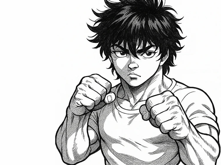 Baki Hanma Artwork für die Demon Back Collection – Anime Streetwear