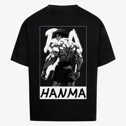 Demon Back T-Shirt Schwarz – Anime Streetwear Produktansicht Rückseite