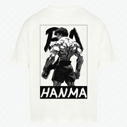 Demon Back T-Shirt Weiß – Anime Streetwear Produktansicht Rückseite
