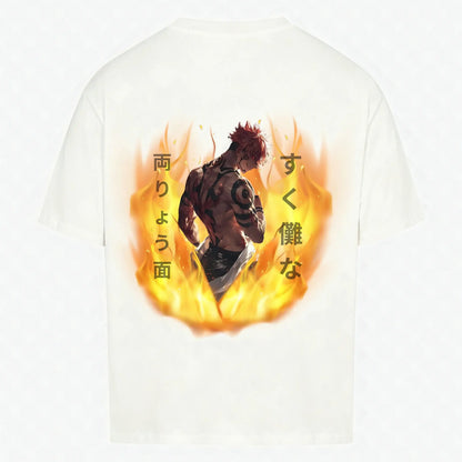 Fuga T-Shirt Weiß – Anime Streetwear Produktansicht Rückseite