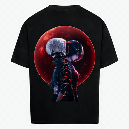 Mask and Claw T-Shirt Schwarz – Anime Streetwear Produktansicht Rückseite